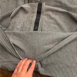 Lululemon Striped Black and White infinity scarf